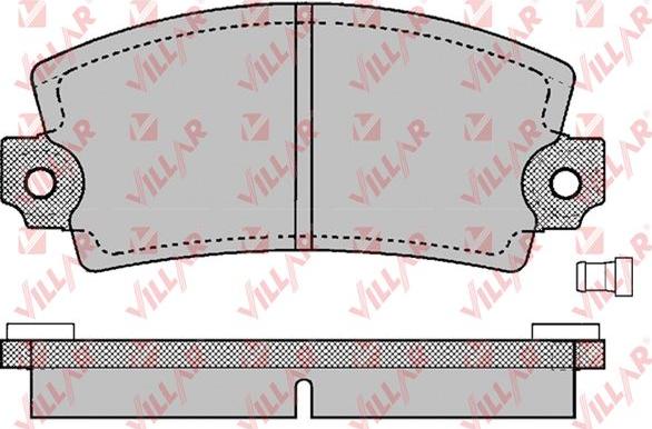 Villar 626.0129 - Kit pastiglie freno, Freno a disco autozon.pro