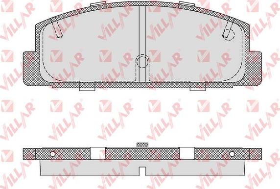 Villar 626.0876 - Kit pastiglie freno, Freno a disco autozon.pro