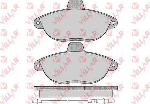 Villar 626.0346 - Kit pastiglie freno, Freno a disco autozon.pro