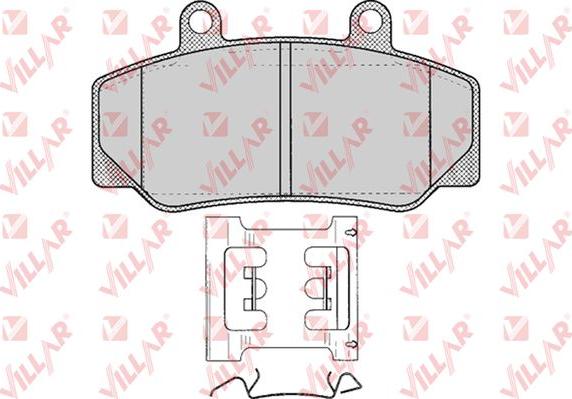 Villar 626.0318 - Kit pastiglie freno, Freno a disco autozon.pro