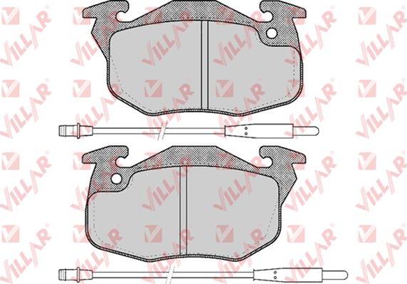 Villar 626.0384 - Kit pastiglie freno, Freno a disco autozon.pro