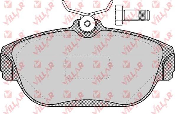 Villar 626.0382 - Kit pastiglie freno, Freno a disco autozon.pro