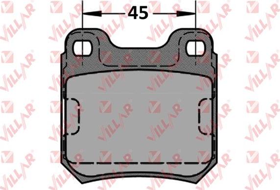 Villar 626.0334 - Kit pastiglie freno, Freno a disco autozon.pro