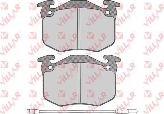 Villar 626.0228 - Kit pastiglie freno, Freno a disco autozon.pro