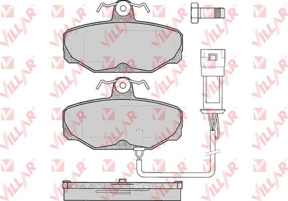 Villar 626.0279 - Kit pastiglie freno, Freno a disco autozon.pro