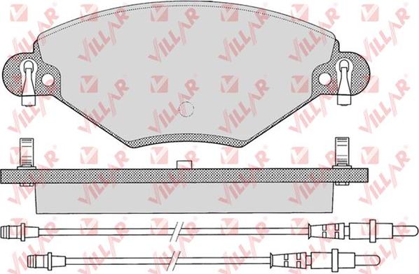 Villar 626.0793 - Kit pastiglie freno, Freno a disco autozon.pro