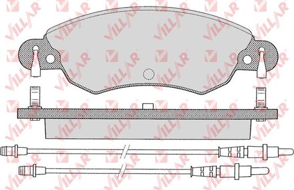 Villar 626.0792 - Kit pastiglie freno, Freno a disco autozon.pro