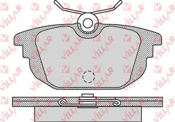 Villar 626.0736 - Kit pastiglie freno, Freno a disco autozon.pro