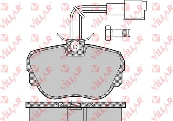 Villar 626.1079 - Kit pastiglie freno, Freno a disco autozon.pro