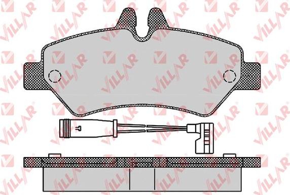 Villar 626.1293 - Kit pastiglie freno, Freno a disco autozon.pro