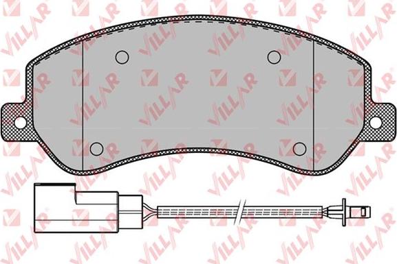 Villar 626.1260 - Kit pastiglie freno, Freno a disco autozon.pro