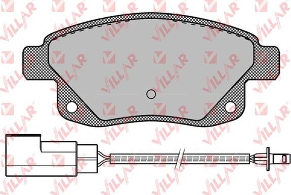 Villar 626.1261 - Kit pastiglie freno, Freno a disco autozon.pro