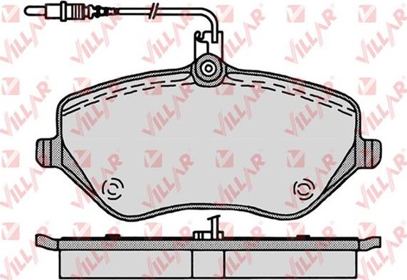 Villar 626.1202 - Kit pastiglie freno, Freno a disco autozon.pro