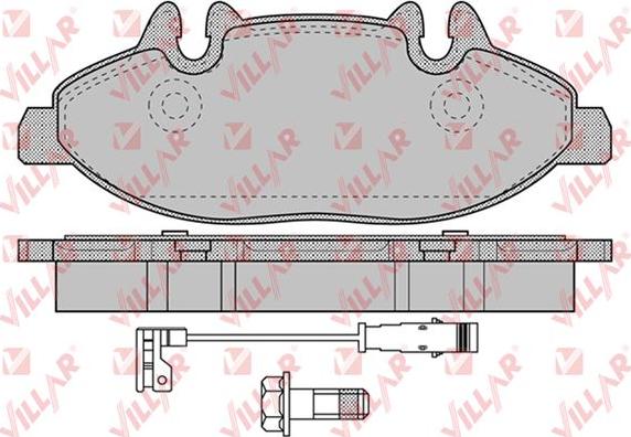 Villar 626.1228 - Kit pastiglie freno, Freno a disco autozon.pro