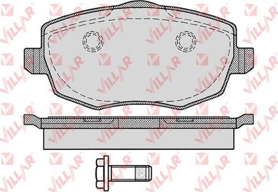 Villar 626.1223 - Kit pastiglie freno, Freno a disco autozon.pro