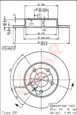 Villar 628.0489 - Discofreno autozon.pro