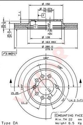 Villar 628.0487 - Discofreno autozon.pro