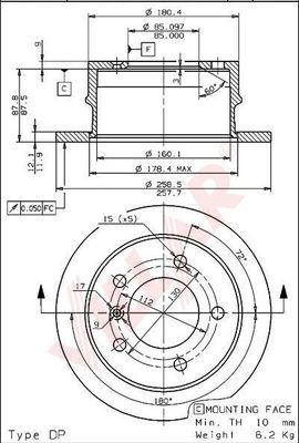 Villar 628.0420 - Discofreno autozon.pro