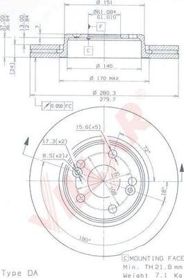 Villar 628.0558 - Discofreno autozon.pro