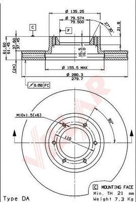 Villar 628.0560 - Discofreno autozon.pro