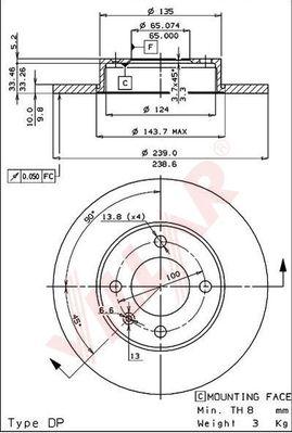 Villar 628.0151 - Discofreno autozon.pro