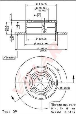 Villar 628.0153 - Discofreno autozon.pro