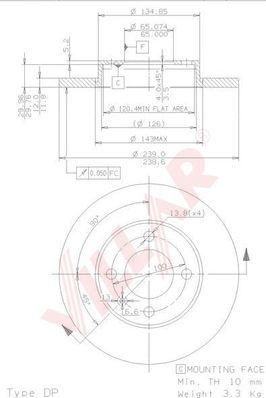 Villar 628.0152 - Discofreno autozon.pro