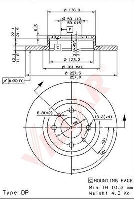 Villar 628.0118 - Discofreno autozon.pro