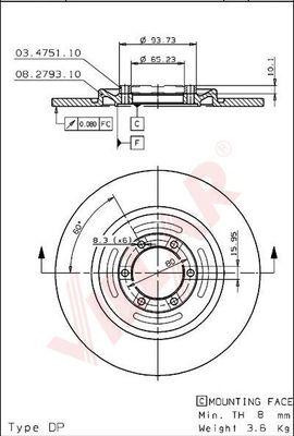 Villar 628.0127 - Discofreno autozon.pro