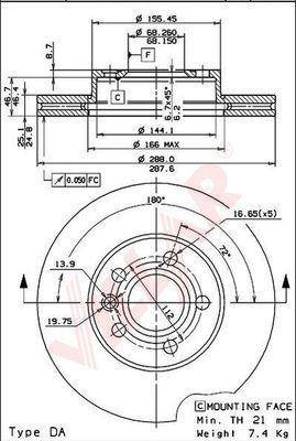 Villar 628.0303 - Discofreno autozon.pro