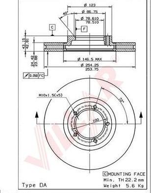 Villar 628.0321 - Discofreno autozon.pro