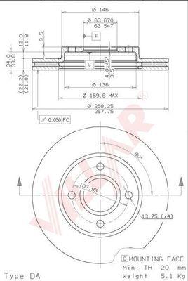 Villar 628.0323 - Discofreno autozon.pro