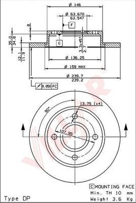 Villar 628.0322 - Discofreno autozon.pro