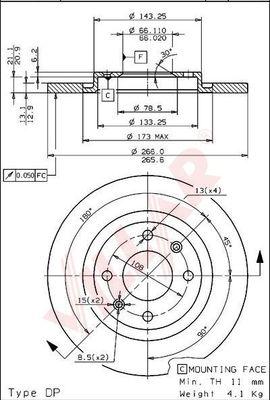 Villar 628.0242 - Discofreno autozon.pro