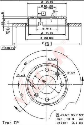 Villar 628.0254 - Discofreno autozon.pro