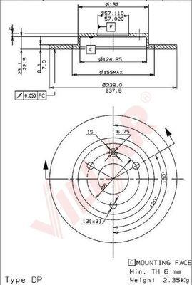 Villar 628.0255 - Discofreno autozon.pro