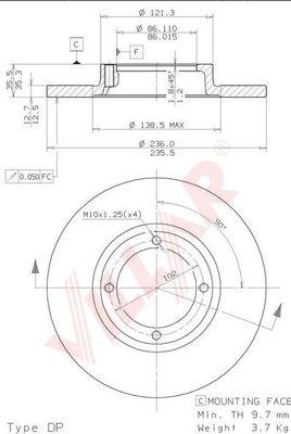 Villar 628.0260 - Discofreno autozon.pro