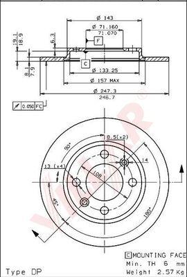 Villar 628.0273 - Discofreno autozon.pro