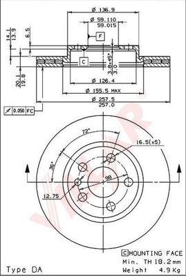 Villar 628.0277 - Discofreno autozon.pro