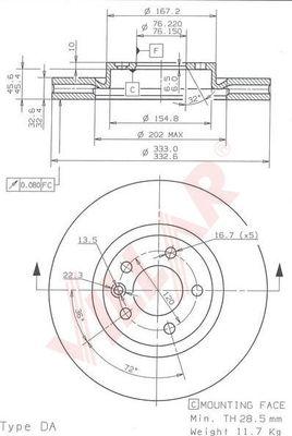 Villar 628.1912 - Discofreno autozon.pro