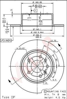 Villar 628.1923 - Discofreno autozon.pro