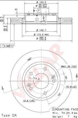 Villar 628.1490 - Discofreno autozon.pro