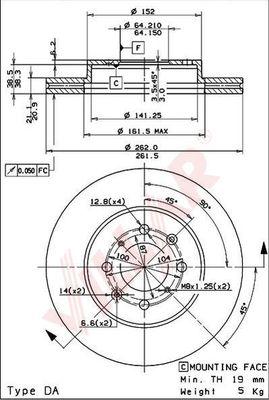 Villar 628.1493 - Discofreno autozon.pro