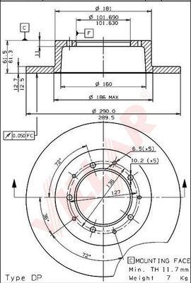 Villar 628.1446 - Discofreno autozon.pro