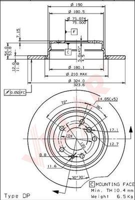 Villar 628.1452 - Discofreno autozon.pro