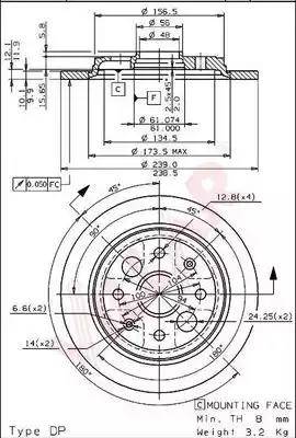 Villar 628.1480 - Discofreno autozon.pro