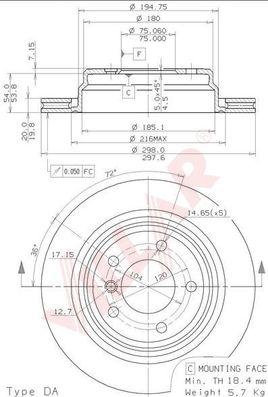 Villar 628.1435 - Discofreno autozon.pro