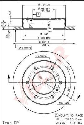 Villar 628.1430 - Discofreno autozon.pro