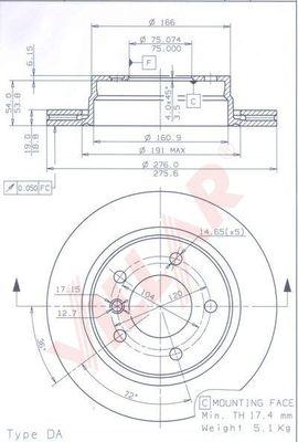 Villar 628.1422 - Discofreno autozon.pro