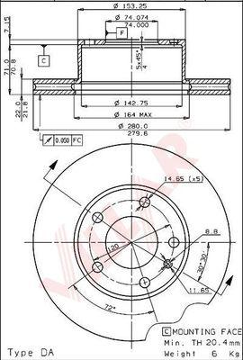 Villar 628.1473 - Discofreno autozon.pro